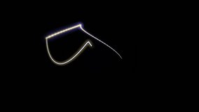 Abstract light trails on a black background. Dynamic, flowing lines create a sense of movement and energy. - Powered by Shutterstock - Get 15% off with code: PIKWIZARD15