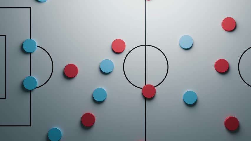 Football(Soccer) Ball On Tactical Chalkboard Background Copy space