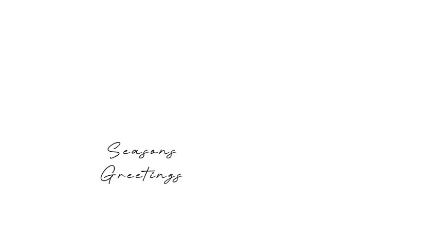A person holding a present. Seasons Greetings concept. Single line draw design Video 4k. Footage graphic illustration