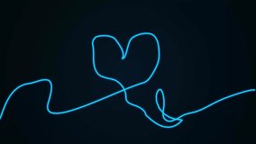 Spectrum Love Equalizer Animation with Heart Shape Sound Waves and Colorful Audio Lines on Dark Background, Romantic Music Visualizer Loop for DJ, Streaming, and Modern Motion Graphics - Powered by Shutterstock - Get 15% off with code: PIKWIZARD15