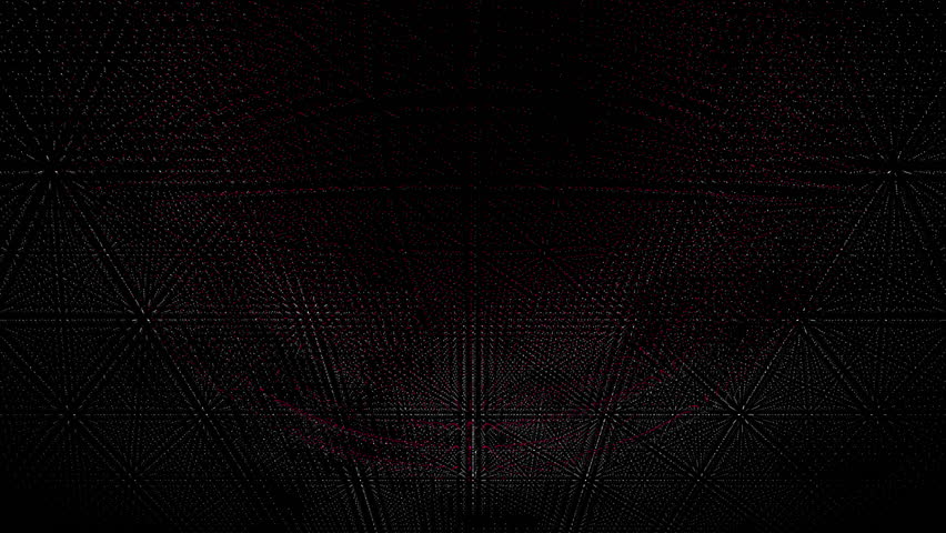 Seamless 4K loop of a high-speed Lidar scan visualizing a critical system failure. A point cloud grid representing CPU architecture is disrupted by an expanding spherical shockwave of corrupted red data. Features heavy RGB split, chromatic aberration, and digital glitch artifacts. The camera flies continuously over the infinite PCB landscape while the infection pulse beats rhythmically. Ideal for cybersecurity, hacking, virus, and malware visualization contexts.