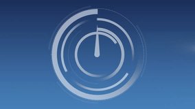 A digital clock is shown running on an alpha channel with graphs and statistics crossing the background. Global connections time data processing and technology concept digitally generated video. - Powered by Shutterstock - Get 15% off with code: PIKWIZARD15