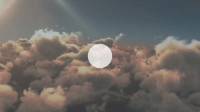 Animation of network of connections with icons over clouds. Global connections, cloud computing and data processing concept digitally generated video. - Powered by Shutterstock - Get 15% off with code: PIKWIZARD15