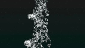 Animation of snow falling over fir digital woman. Global science and digital interface concept digitally generated video. - Powered by Shutterstock - Get 15% off with code: PIKWIZARD15