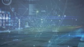 Animation of data processing over cityscape. Global business and digital interface concept digitally generated video. - Powered by Shutterstock - Get 15% off with code: PIKWIZARD15