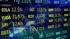 Animation of data processing over stock warehouse. Global data processing digital interface and technology concept digitally generated video. - Powered by Shutterstock - Get 15% off with code: PIKWIZARD15