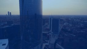 Animation of stock market and statistical data processing over aerial view of cityscape. Global economy and business data technology concept - Powered by Shutterstock - Get 15% off with code: PIKWIZARD15