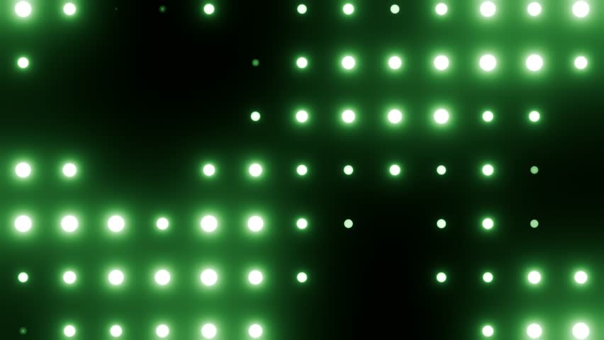 Green lights background for show or party VJ loop