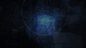 Animation of globe over data processing on black background. Global finance and cyber security technology concept. - Powered by Shutterstock - Get 15% off with code: PIKWIZARD15