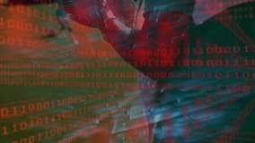 Animation of binary coding over diverse football players on stadium. global sport and competition concept digitally generated video. - Powered by Shutterstock - Get 15% off with code: PIKWIZARD15