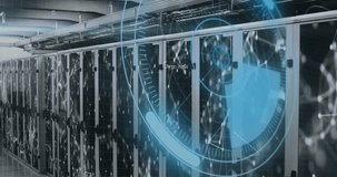Animation of processing circle and math formulas over servers. Data processing, communication, math, informatics and technology concept digitally generated video. - Powered by Shutterstock - Get 15% off with code: PIKWIZARD15
