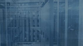 Animation of envelope icon and data processing over server room. Global technology and digital interface concept digitally generated video. - Powered by Shutterstock - Get 15% off with code: PIKWIZARD15