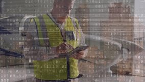 Animation of data processing over caucasian male worker. global business, computing and digital interface concept digitally generated video. - Powered by Shutterstock - Get 15% off with code: PIKWIZARD15