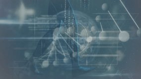 Animation of financial data processing over businessman. Global connections digital interface technology and networking concept digitally generated video. - Powered by Shutterstock - Get 15% off with code: PIKWIZARD15