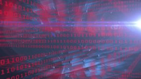 Animation of data processing over light trails on black background. Global technology, computing and digital interface concept digitally generated video. - Powered by Shutterstock - Get 15% off with code: PIKWIZARD15