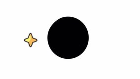 Globe with stars. Animation of Planet Earth in outer space, alpha channel. Cartoon - Powered by Shutterstock - Get 15% off with code: PIKWIZARD15