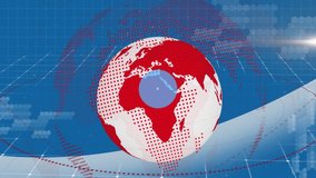 Animation of network of connections with icons over globe. Global connections technology and digital interface concept digitally generated video. - Powered by Shutterstock - Get 15% off with code: PIKWIZARD15