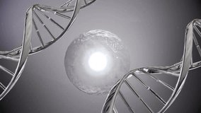 Animation of dna strands over shapes. Global science and digital interface concept digitally generated video. - Powered by Shutterstock - Get 15% off with code: PIKWIZARD15