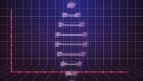 Animation of fluctuating line and red bar chart on digital grid background. Data, analytics, financial, growth, decline, graph - Powered by Shutterstock - Get 15% off with code: PIKWIZARD15