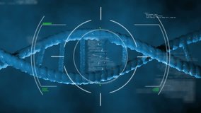 Futuristic technology interface displaying molecular analysis with scanning HUD and floating code. Digital, innovation, futuristic, interface, science, computing, technology - Powered by Shutterstock - Get 15% off with code: PIKWIZARD15
