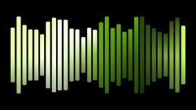 Dynamic green sound wave animation on black background for modern multimedia presentations - Powered by Shutterstock - Get 15% off with code: PIKWIZARD15