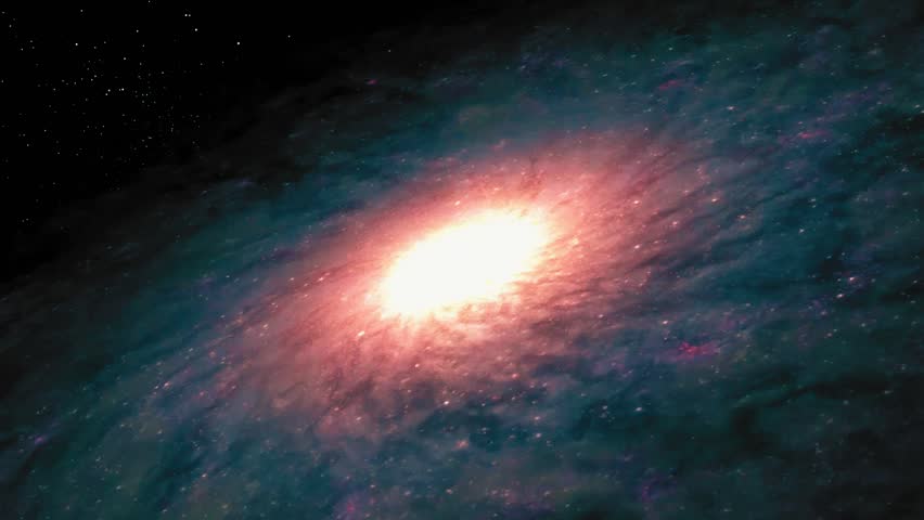 Stunning Spiral Galaxy in Deep Space with Luminous Core and Sparkling Stars