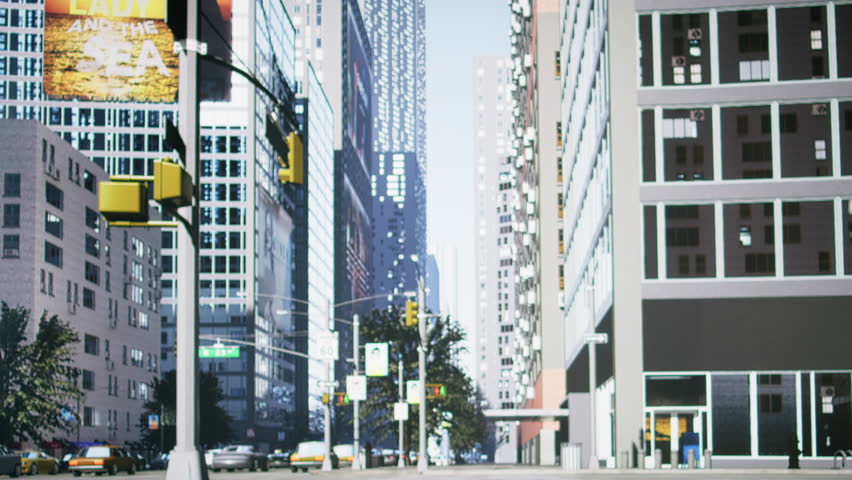 Diverse city people crossing the busy avenue crosswalk downtown, reflecting routine and active culture of urban life. Pedestrians during everyday movement and metropolitan flow. Camera A.