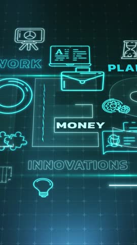 Animated 3D representation of a business idea