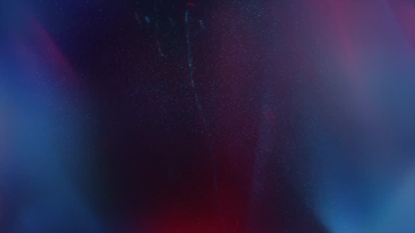 Glowing red and black analog streaks, film burn effect, dreamy soft haze, dark VHS texture, dusty scanline overlay, dramatic abstract light pulse