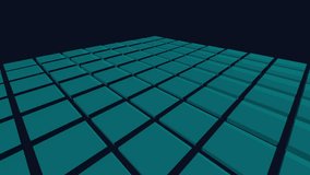 High angle isometric 3D grid visualization of an automated cyber security defense system. A compromised red data node is detected within a server cluster. Surrounding teal blocks instantly extrude upward to form a physical firewall barrier, effectively quarantining the threat. The geometry then resets. Ideal for concepts related to antivirus software, network protection, malware containment, and digital safety. Seamless loop. - Powered by Shutterstock - Get 15% off with code: PIKWIZARD15