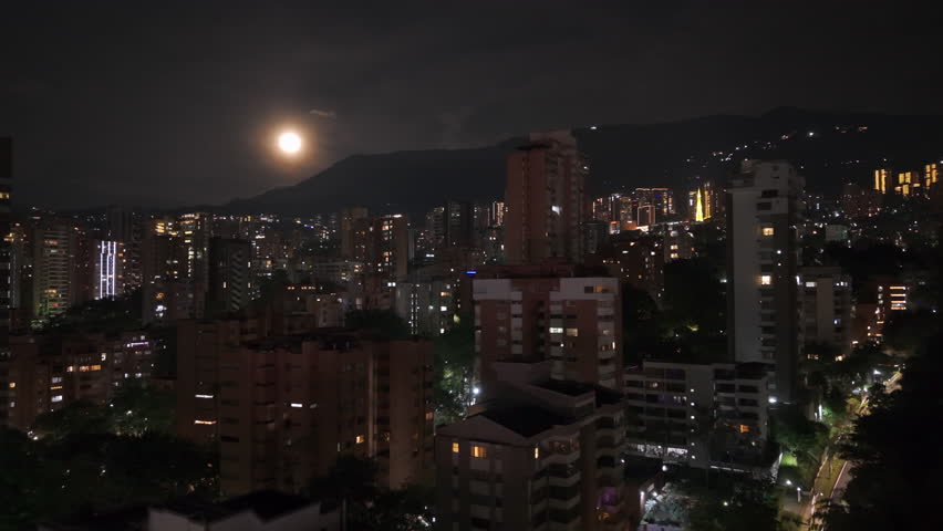 Mesmerizing aerial shot of Medellin