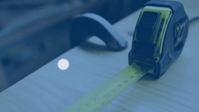 Animation of network of connections over construction plan on desk. global connections, data processing and digital interface concept digitally generated video. - Powered by Shutterstock - Get 15% off with code: PIKWIZARD15