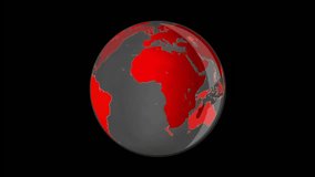 Animation of globe over mathematical equations on black background. global education, science and digital interface concept digitally generated video. - Powered by Shutterstock - Get 15% off with code: PIKWIZARD15