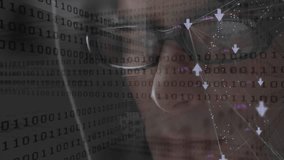 Animation of over data processing. Global networks technology and connections concept digitally generated video. - Powered by Shutterstock - Get 15% off with code: PIKWIZARD15