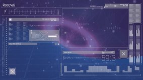 Animation of data processing and scanning on screen. Data processing and digital interface concept digitally generated video. - Powered by Shutterstock - Get 15% off with code: PIKWIZARD15