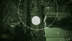 Animation of network of connections with icons over cityscape. Global connections digital interface and technology concept digitally generated video. - Powered by Shutterstock - Get 15% off with code: PIKWIZARD15