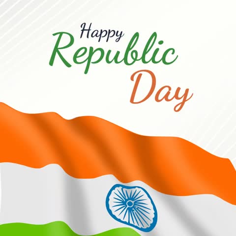 Elegant poster for republic day for post, banner showing tricolour of india.. 
