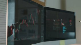 Analyzing financial trends using data visualization office workspace digital presentation modern environment close-up view business insights - Powered by Shutterstock - Get 15% off with code: PIKWIZARD15