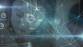 Animation of network of connection with data processing over caucasian schoolboy. education and learning concept digitally generated video. - Powered by Shutterstock - Get 15% off with code: PIKWIZARD15