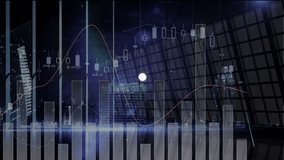 Animation of financial data and graphs over globe with connections. global finance, economy, business and technology concept digitally generated video. - Powered by Shutterstock - Get 15% off with code: PIKWIZARD15