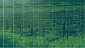 Animation of financial data processing over pylons. Global technology, finances and digital interface concept digitally generated video. - Powered by Shutterstock - Get 15% off with code: PIKWIZARD15