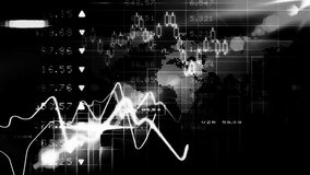 Animation of golden light spot moving over financial data processing against black background. Global finance and business technology concept - Powered by Shutterstock - Get 15% off with code: PIKWIZARD15