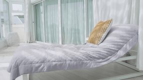 Animation of gamepad icon over house interior. Moving house and digital interface concept digitally generated video. - Powered by Shutterstock - Get 15% off with code: PIKWIZARD15