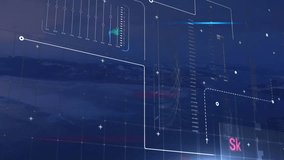 Animation of level up text and data processing over grid. Global business data processing and connections concept digitally generated video. - Powered by Shutterstock - Get 15% off with code: PIKWIZARD15