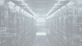 Animation of cloud icon and data processing over computer servers. Global cyber security, connections, cloud computing and data processing concept digitally generated video. - Powered by Shutterstock - Get 15% off with code: PIKWIZARD15