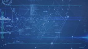 Animation of network of connections with digital icons statistics and data processing. global connections, networks and data processing concept digitally generated video. - Powered by Shutterstock - Get 15% off with code: PIKWIZARD15