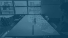 Animation of clock moving over world map diverse data and european union clock. Global communication technology and digital interface concept digitally generated video. - Powered by Shutterstock - Get 15% off with code: PIKWIZARD15