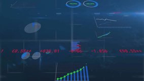 Animation of american dollar coronavirus and coronavirus copy space with financial data processing. Global connections technology and digital interface concept digitally generated video. - Powered by Shutterstock - Get 15% off with code: PIKWIZARD15