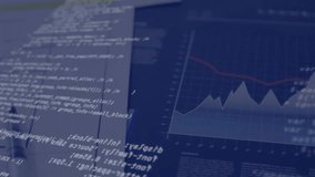 This video is a digital animation of data processing against a black background. The video shows a data calculator, document, and graph on a table. The video shows how data is processed and how it - Powered by Shutterstock - Get 15% off with code: PIKWIZARD15