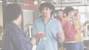 Animation of business people over arrow and financial data processing. Global business, computing, connections and data processing concept digitally generated video. - Powered by Shutterstock - Get 15% off with code: PIKWIZARD15